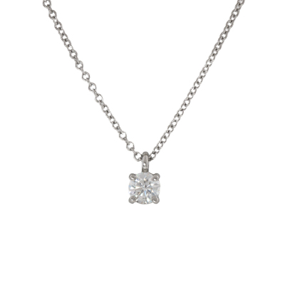 Tiffany & Co Solitaire Diamond Pendant 0.23ct
