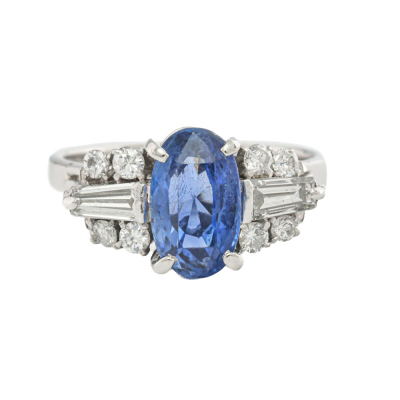 2.06ct Unheated Sri Lankan Sapphire Ring GIA