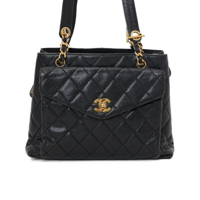 Chanel Vintage Front Pocket Shoulder Bag