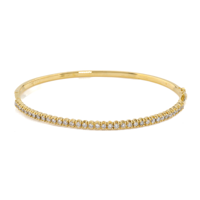 1.00ct Diamond Bangle 18ct Gold