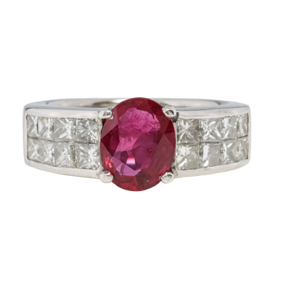 1.44ct Ruby & 1.20ct Diamond Ring