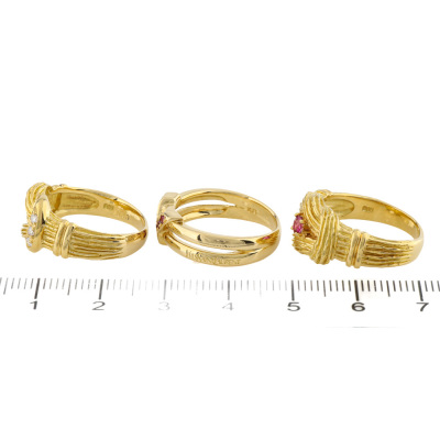 3 Yves Saint Laurent Rings Set - 3