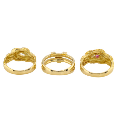 3 Yves Saint Laurent Rings Set - 4