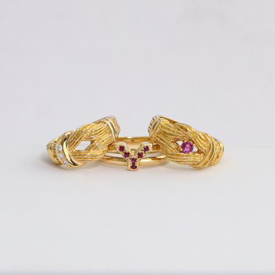 3 Yves Saint Laurent Rings Set - 7
