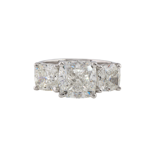 5.03ct Diamond Trilogy Ring GIA