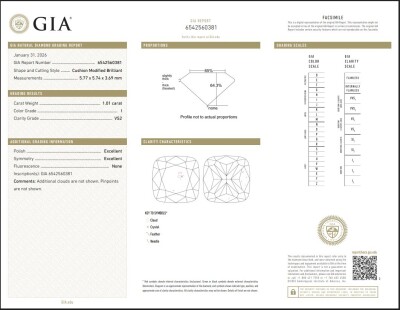 5.03ct Diamond Trilogy Ring GIA - 3