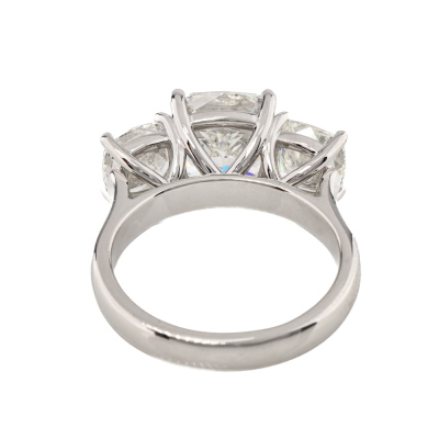 5.03ct Diamond Trilogy Ring GIA - 7