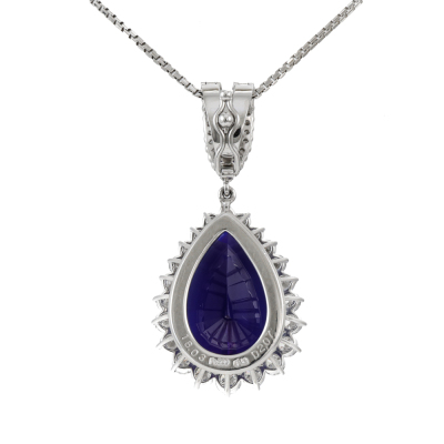 18.03ct Tanzanite & 2.07ct Diamond Enhancer Pendant - 5