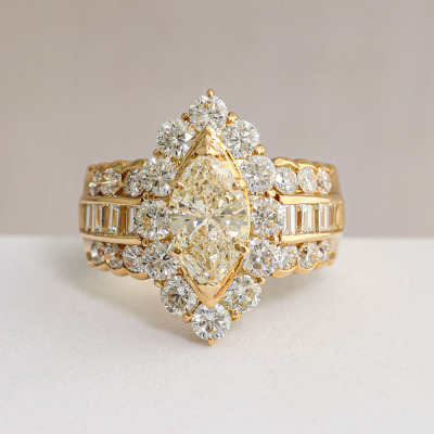 1.54ct Centre Diamond Ring, 18ct Gold 12.9g - 8