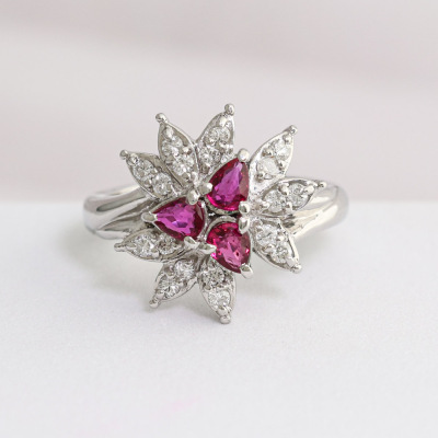0.74ct Ruby & Diamond Ring - 3