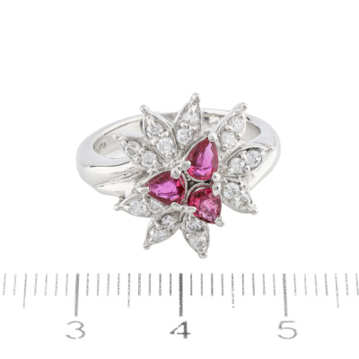 0.74ct Ruby & Diamond Ring - 4