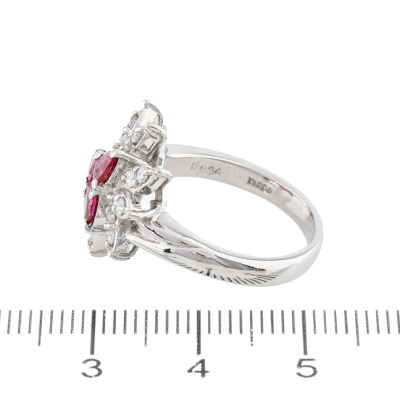 0.74ct Ruby & Diamond Ring - 5