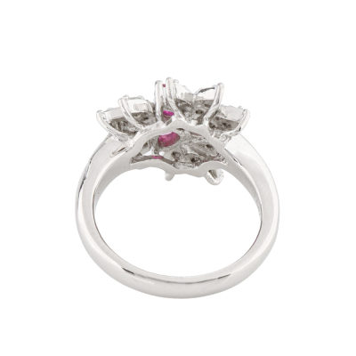 0.74ct Ruby & Diamond Ring - 6
