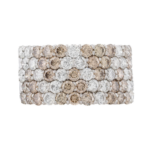 3.00ct Champagne & White Diamond Dress Ring