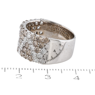 3.00ct Champagne & White Diamond Dress Ring - 5