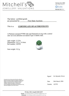 15.35ct Jade Ring - 4