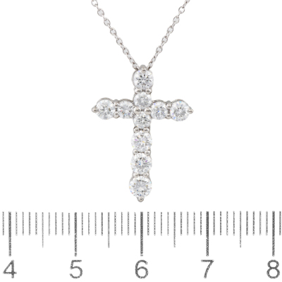 1.00ct Diamond Cross Pendant - 2