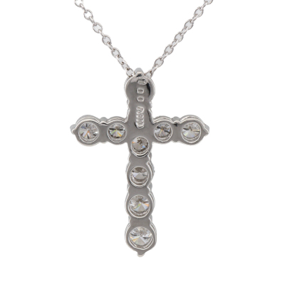 1.00ct Diamond Cross Pendant - 4