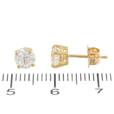 0.93ct Diamond Studs GIA D SI1 and D SI2 - 2