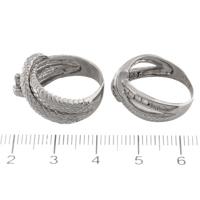 Two Diamond Sanke Rings - 3