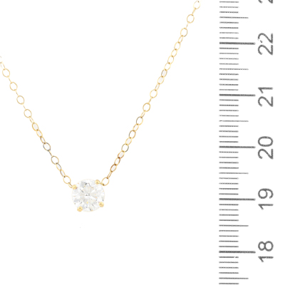 0.91ct Diamond Solitaire Pendant GIA D VVS1 - 2