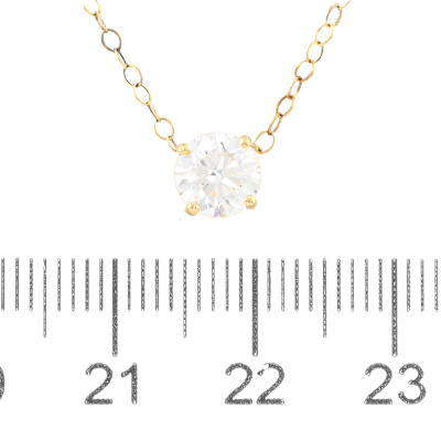 0.91ct Diamond Solitaire Pendant GIA D VVS1 - 3