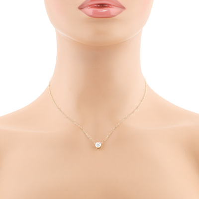 0.91ct Diamond Solitaire Pendant GIA D VVS1 - 7