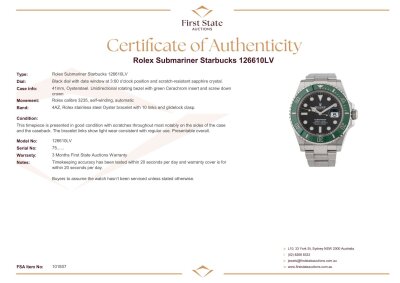 Rolex Submariner Starbucks 126610LV - 4