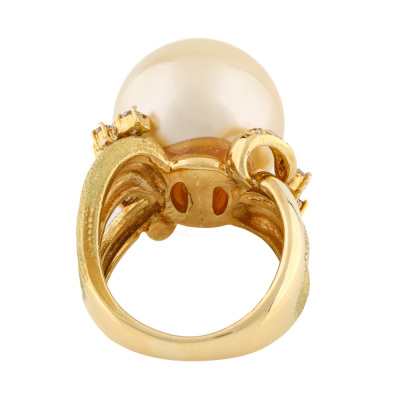 16.3mm South Sea Pearl & Diamond Ring - 7