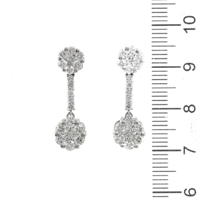 2.00ct Diamond Drop Earrings - 2
