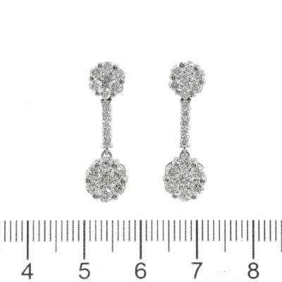 2.00ct Diamond Drop Earrings - 3