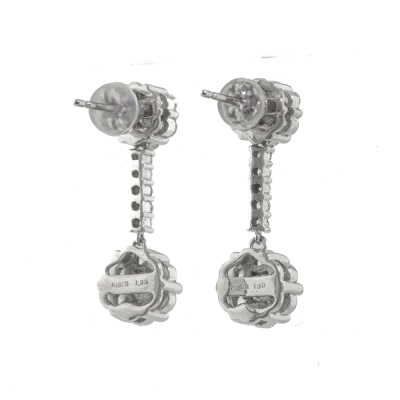 2.00ct Diamond Drop Earrings - 4