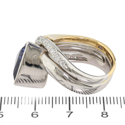 6.38ct Tanzanite & Diamond Ring, 19.3G - 3