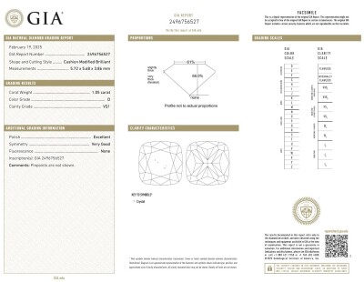 2.14ct Loose Pair of Diamonds GIA D VS1 - 2