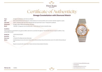 Omega Constellation with Diamond Watch - 4