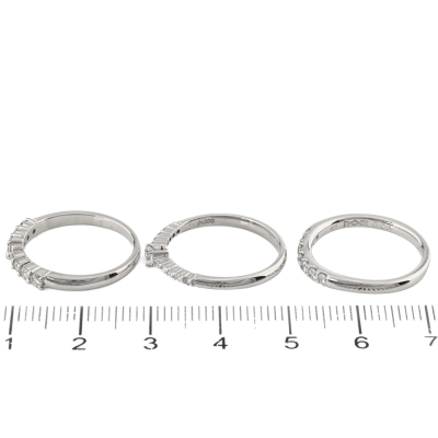 Set of 3 Diamond Rings - 4