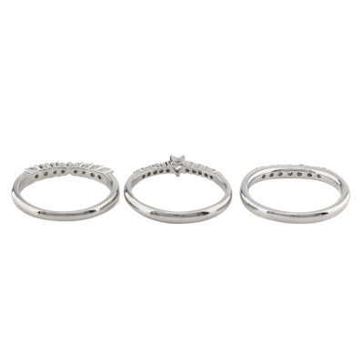 Set of 3 Diamond Rings - 5