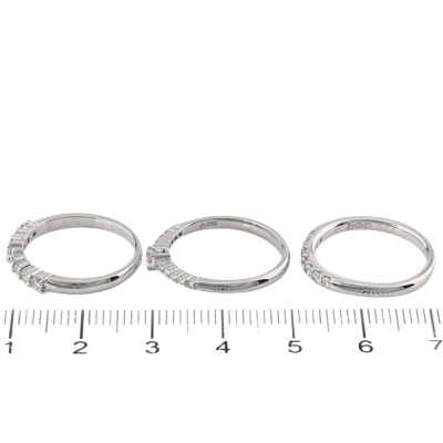 Set of 3 Diamond Rings - 9