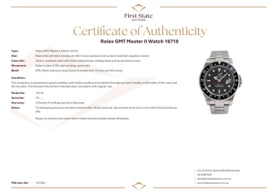 Rolex GMT Master II Watch 16710 - 3