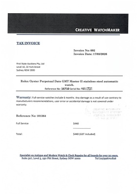 Rolex GMT Master II Watch 16710 - 5