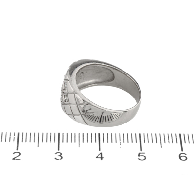 Diamond Dress Ring, Platinum 8.4g - 4