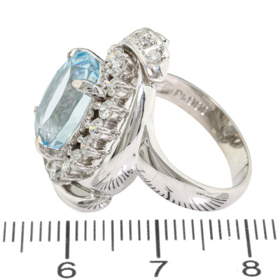 4.77ct Aquamarine & Diamond Ring - 3