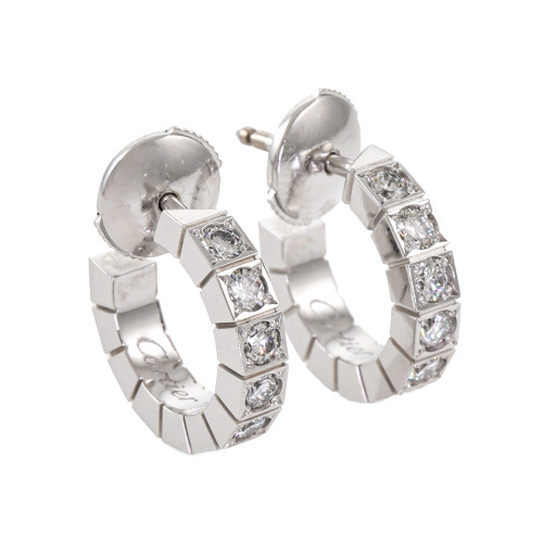 Cartier Lanieres Diamond Hoop Earrings