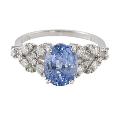 3.75ct Sri Lankan Unheated Sapphire Ring GSL