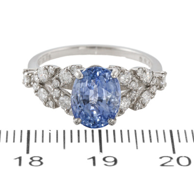 3.75ct Sri Lankan Unheated Sapphire Ring GSL - 2