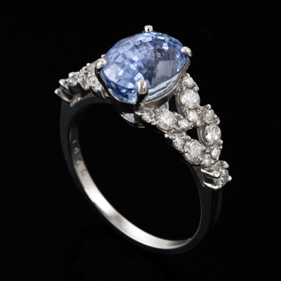 3.75ct Sri Lankan Unheated Sapphire Ring GSL - 6