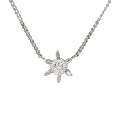 Diamond Necklace, Pendant & Earrings Set - 4