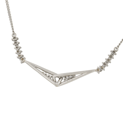 Diamond Necklace, Pendant & Earrings Set - 7