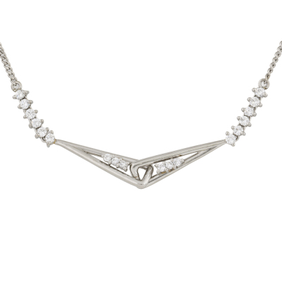 Diamond Necklace, Pendant & Earrings Set - 8