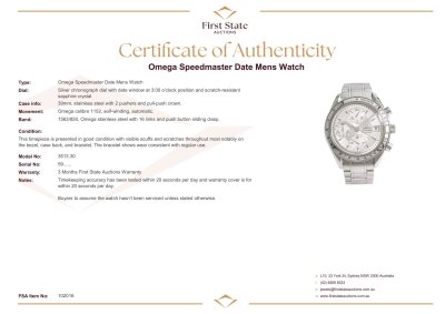 Omega Speedmaster Date Mens Watch - 4